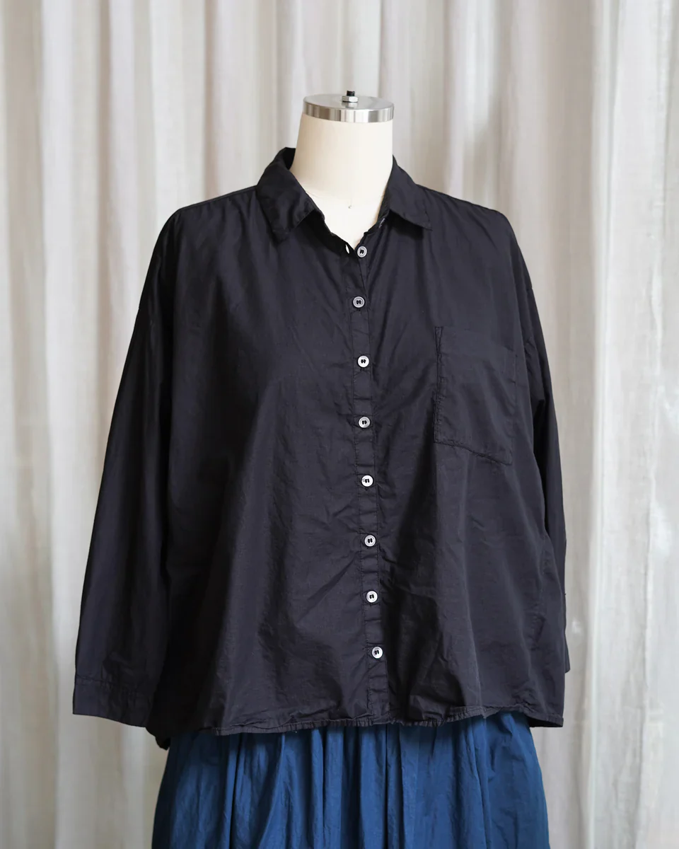 Metta - Indra Boxy Shirt - Fine Cotton Poplin - Image 10