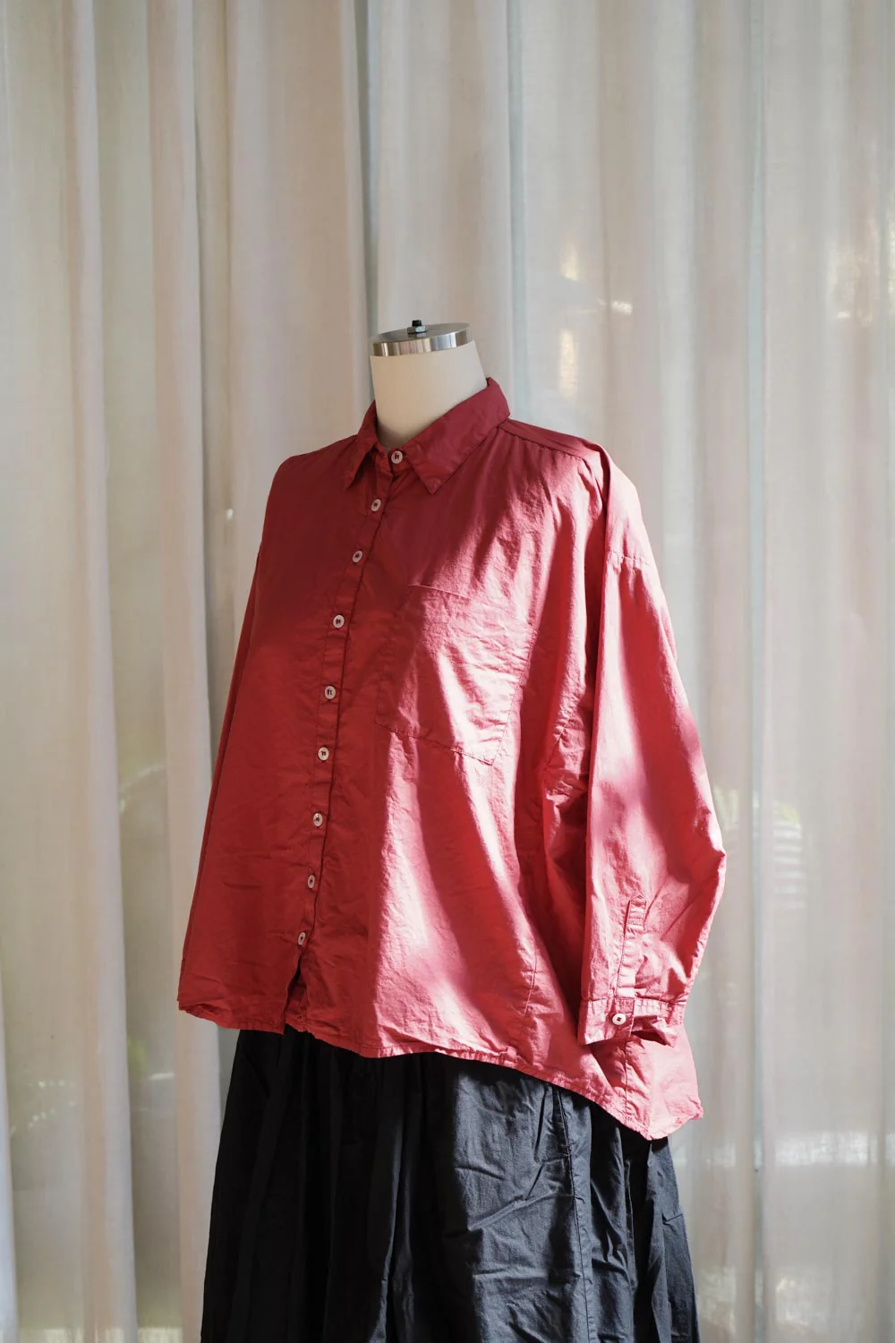 Metta - Indra Boxy Shirt - Fine Cotton Poplin - Image 7