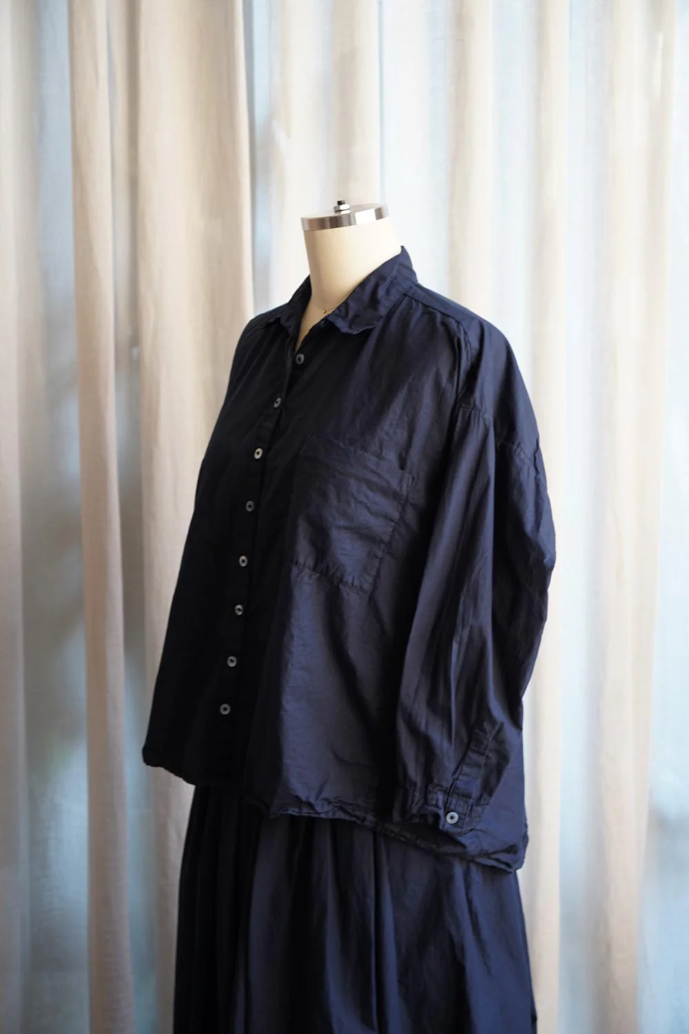 Metta - Indra Boxy Shirt - Fine Cotton Poplin - Image 9