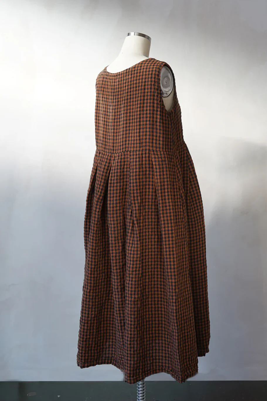 Metta - Lucille Dress - Gingham Check Linen - Image 6