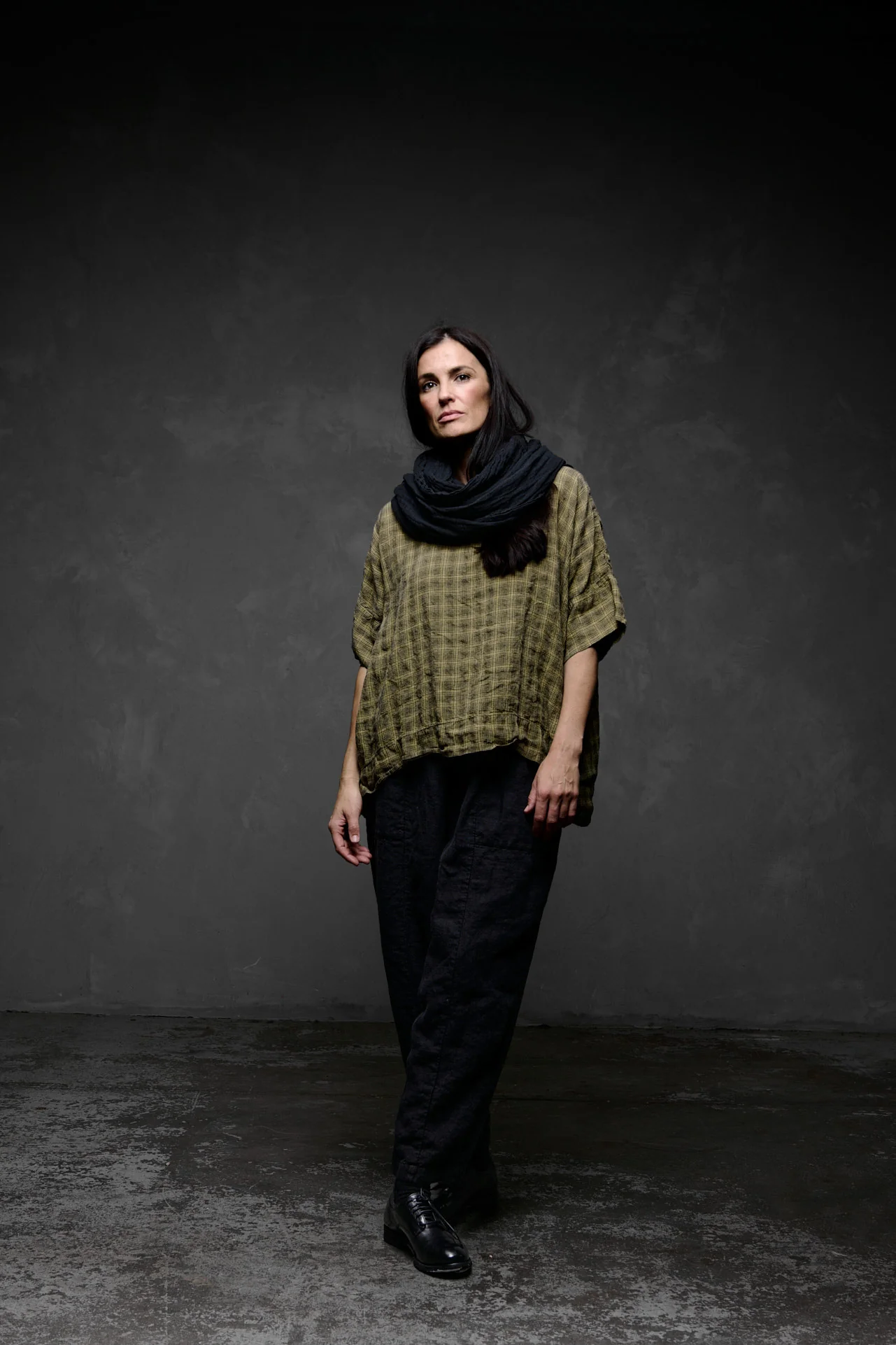 Metta - Rustic Scarf - Raw Linen Gauze