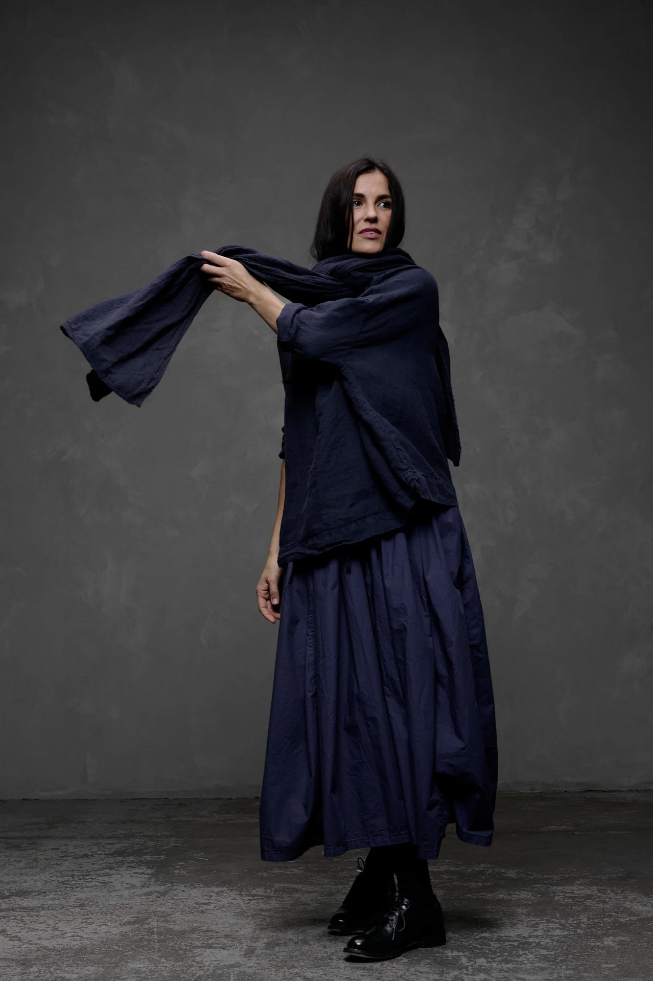 Metta - Rustic Scarf - Raw Linen Gauze - Image 3
