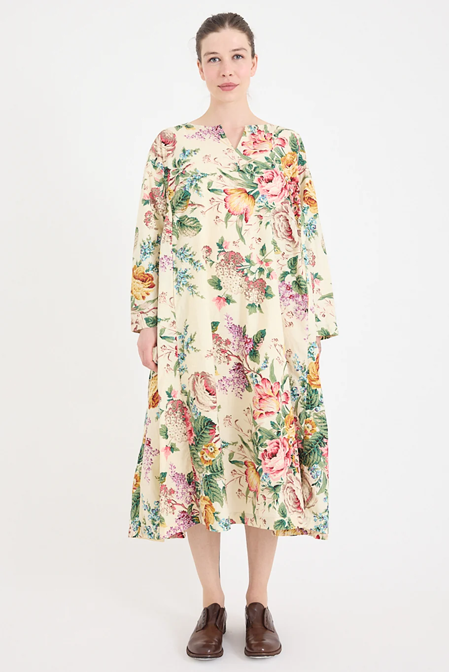 Metta - Nomi Dress - Bouquet Print Cotton Poplin - Image 3