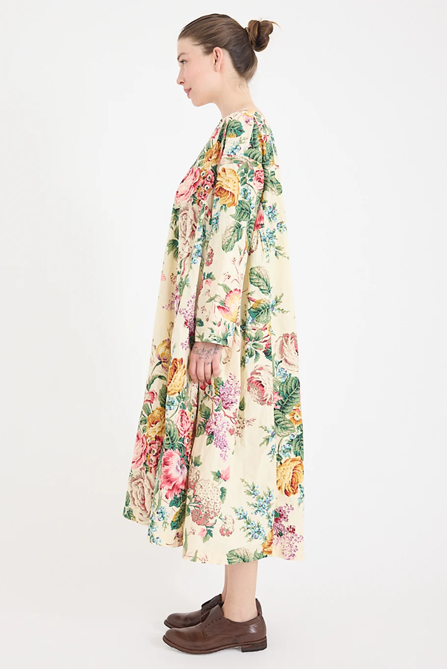Metta - Nomi Dress - Bouquet Print Cotton Poplin - Image 5