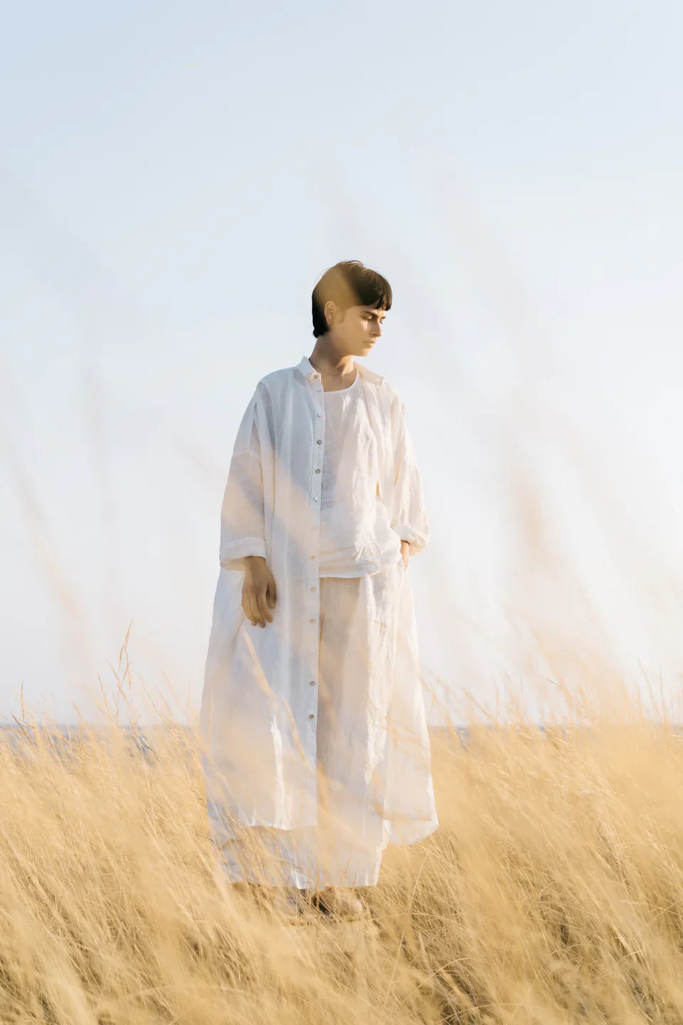 Metta - Ophelia Shirt Dress - Light Linen - Image 11