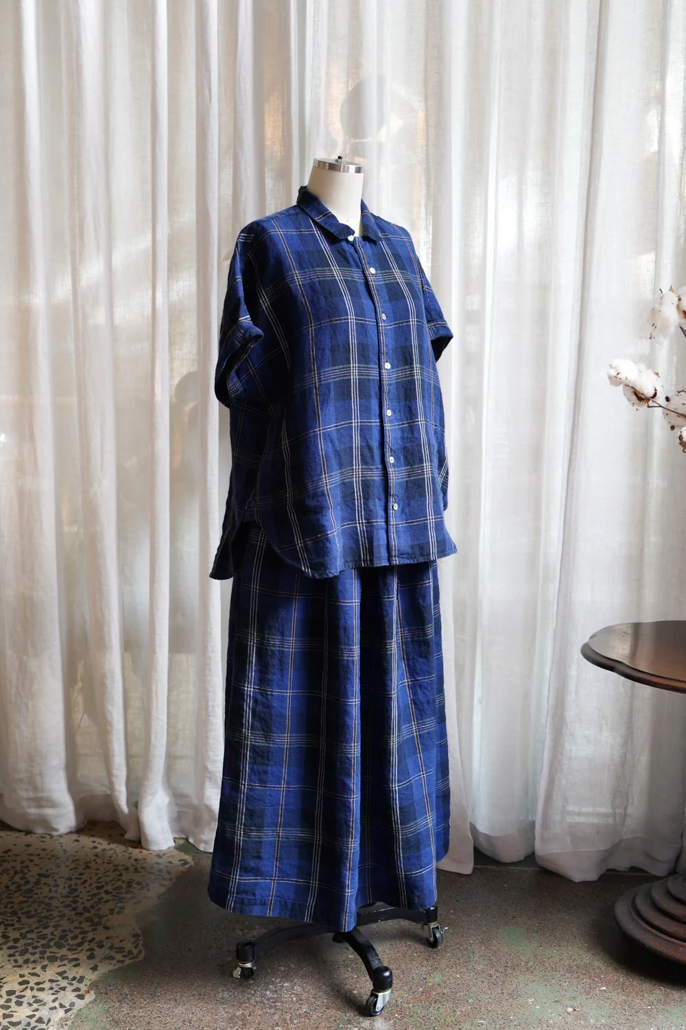 Metta - Pippi Short Sleeve Blouse - Tartan Check - Image 2