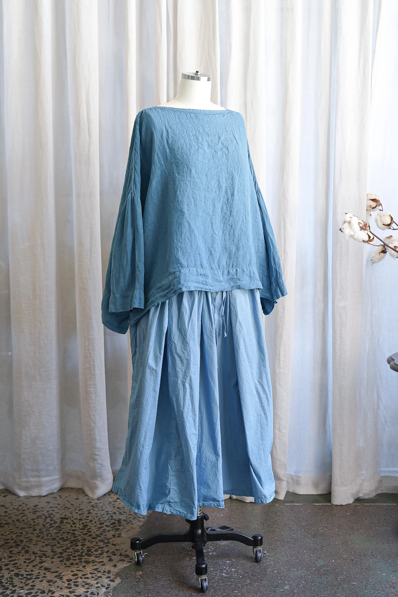 Metta - Sailor Boxy Top - Light Linen - Image 10