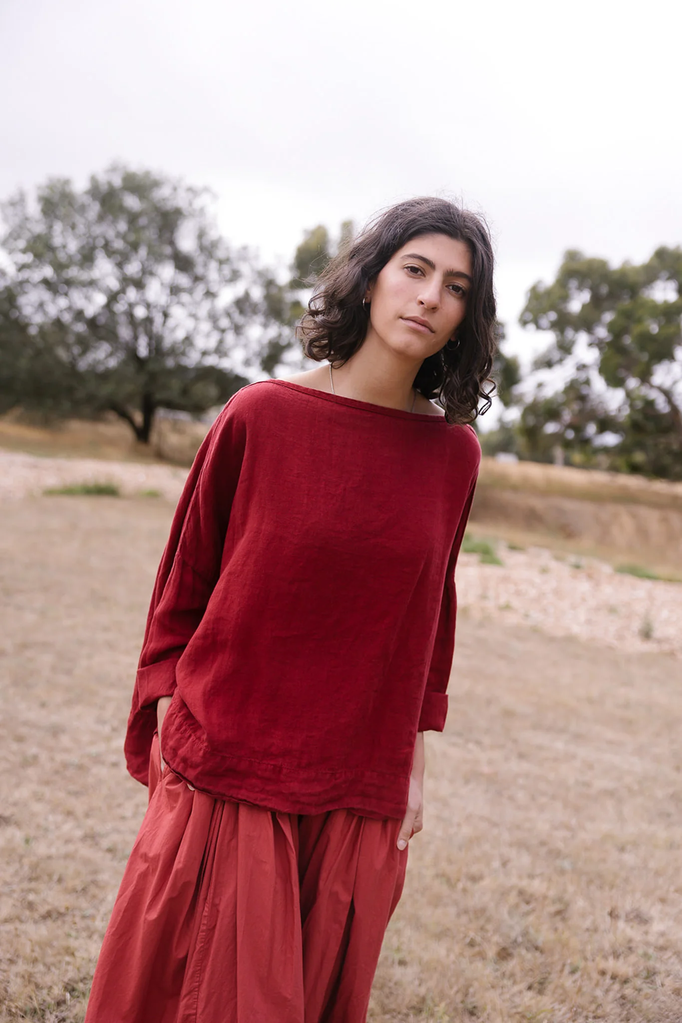 Metta - Sailor Boxy Top - Light Linen - Image 2