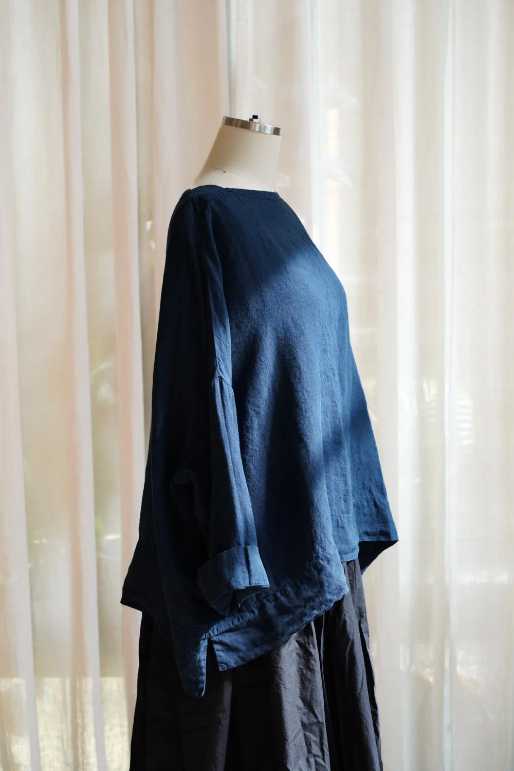 Metta - Sailor Boxy Top - Light Linen - Image 9