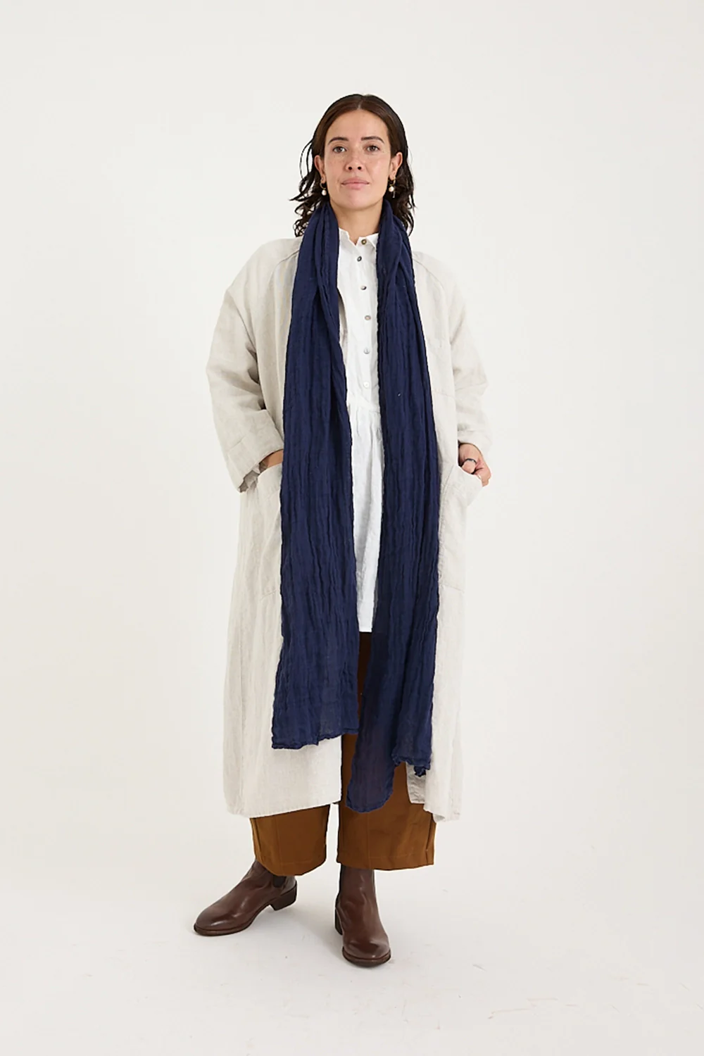 Metta - Classic Scarf - Soft Linen Gauze - Image 3