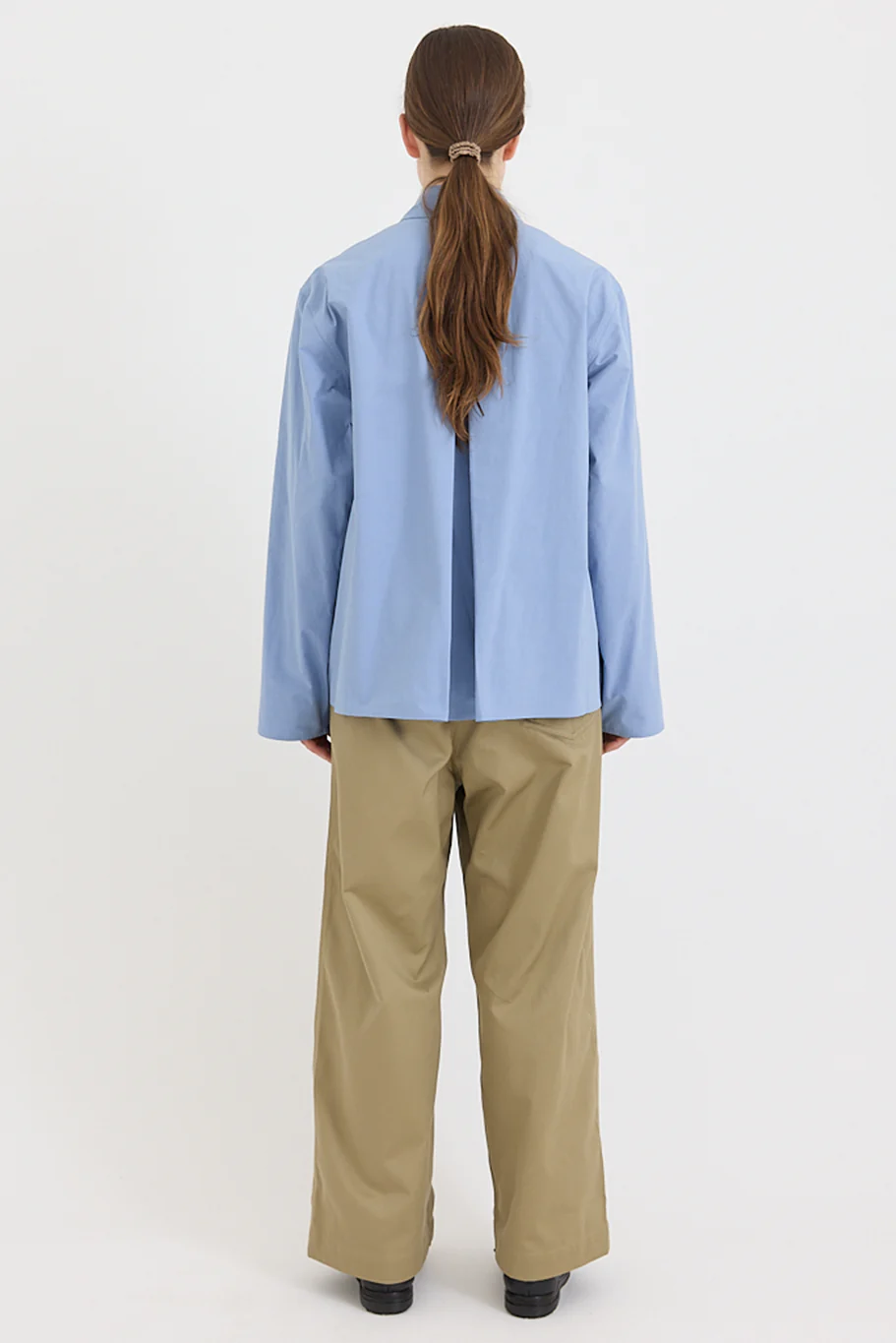 Sofie D'Hoore - Breton Blouse - Washed Cotton Poplin - Dolphin - Image 5