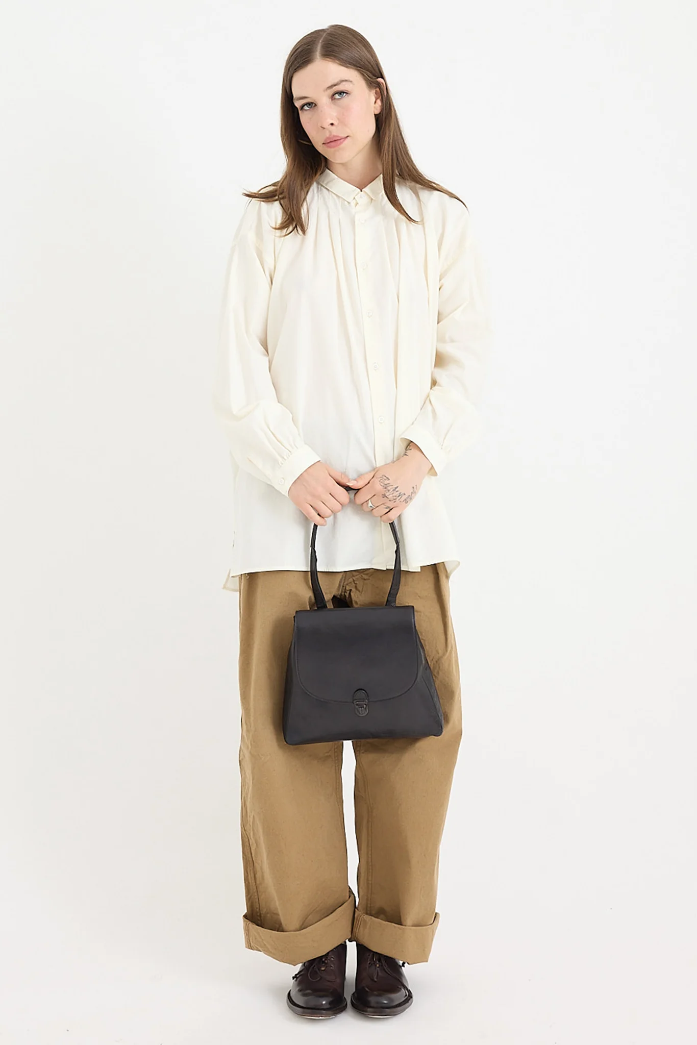 Cherevichkiotvichki - Flat Small Lock Bag - Shoulder Handle