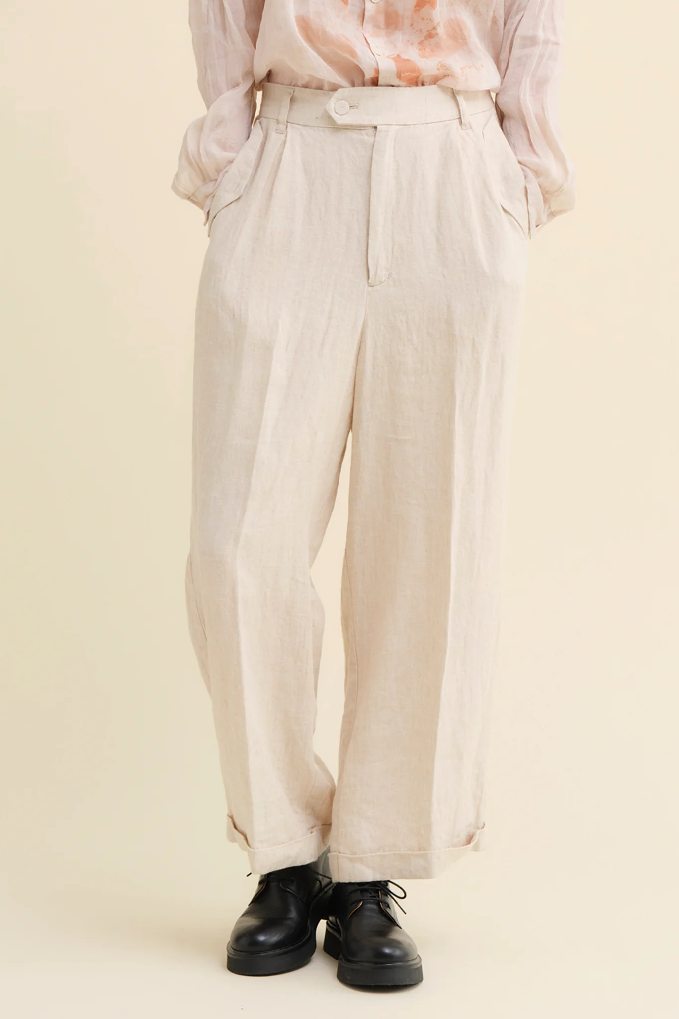 Pas de Calais - L/H Canvas Center Crease Pants - Image 8
