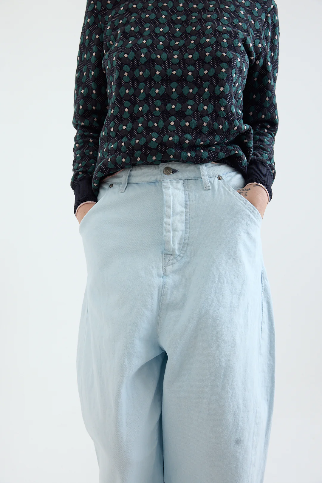 Mina Perhonen - Always Denim Pants - Light Blue - Image 2