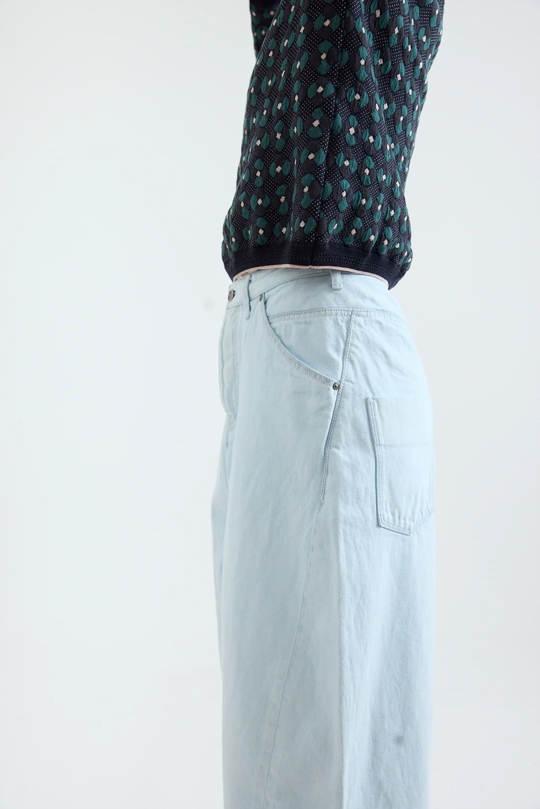 Mina Perhonen - Always Denim Pants - Light Blue - Image 3