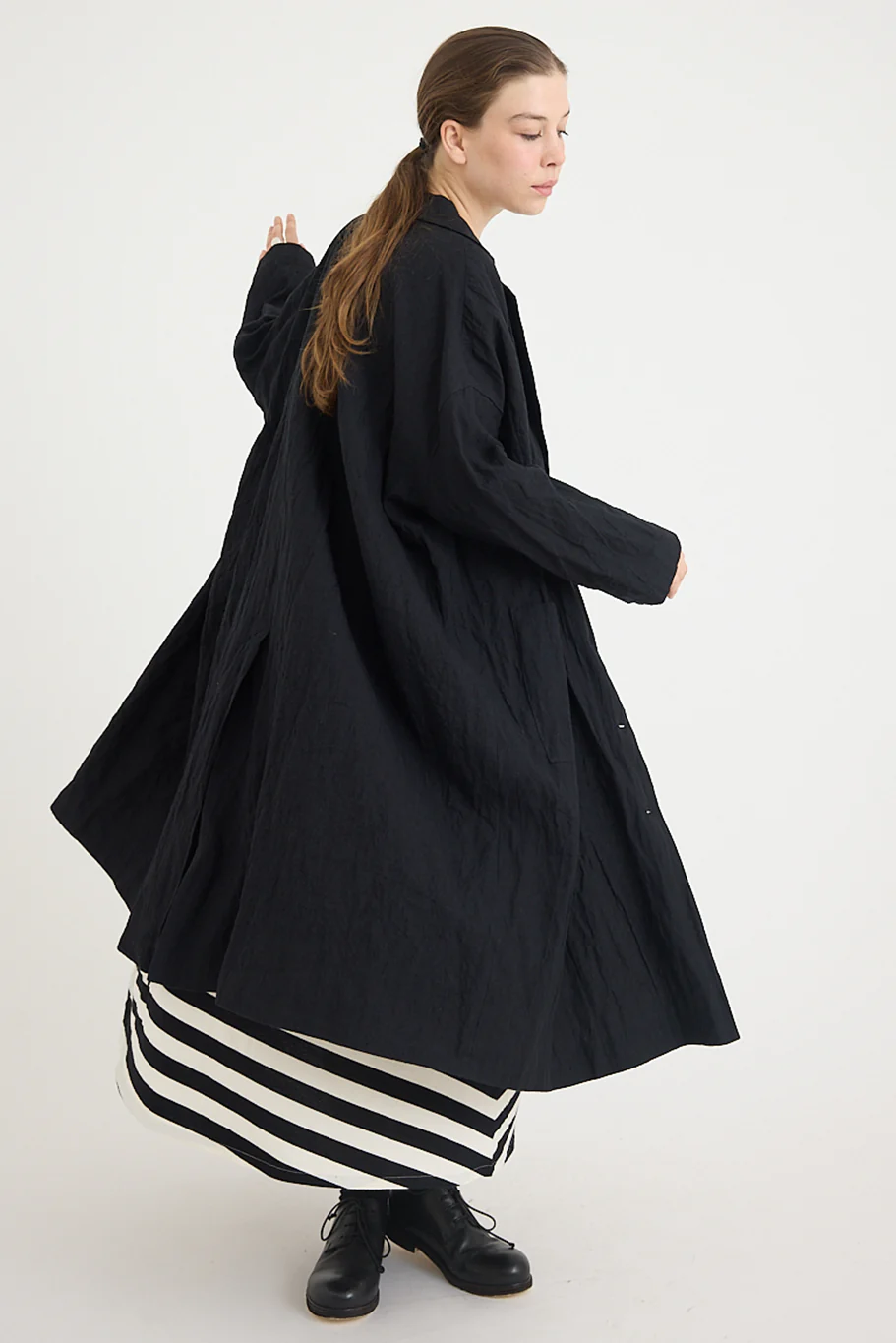 Apuntob - Coat P1948 - Black - Image 2