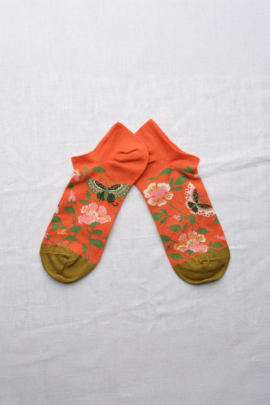 Bonne Maison Socks - Papillon Orange