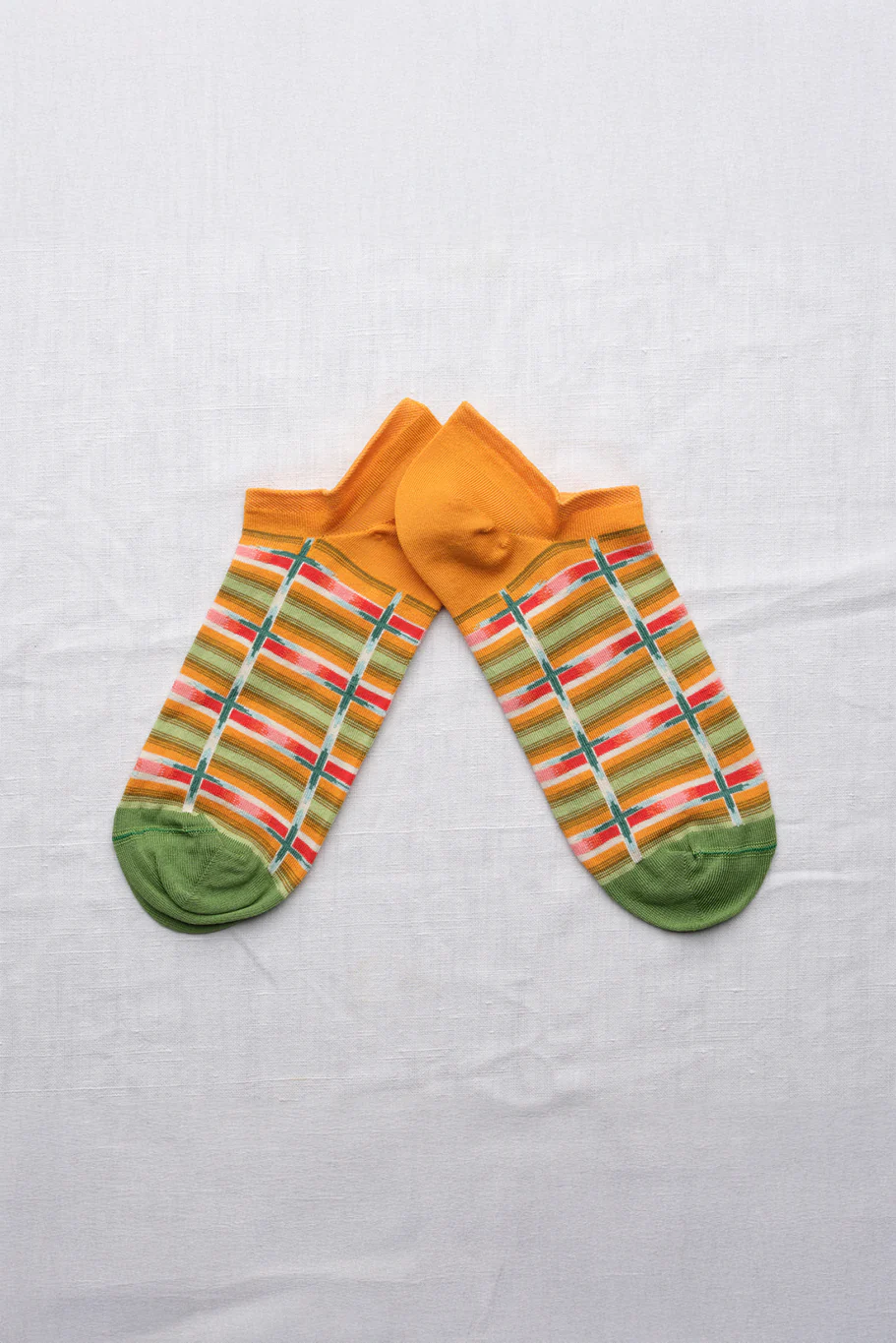 Bonne Maison Socks - Carreaux Curcuma