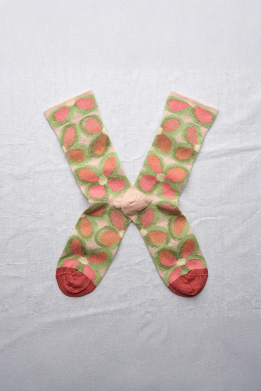 Bonne Maison Socks - Fleurs Rose Bouton