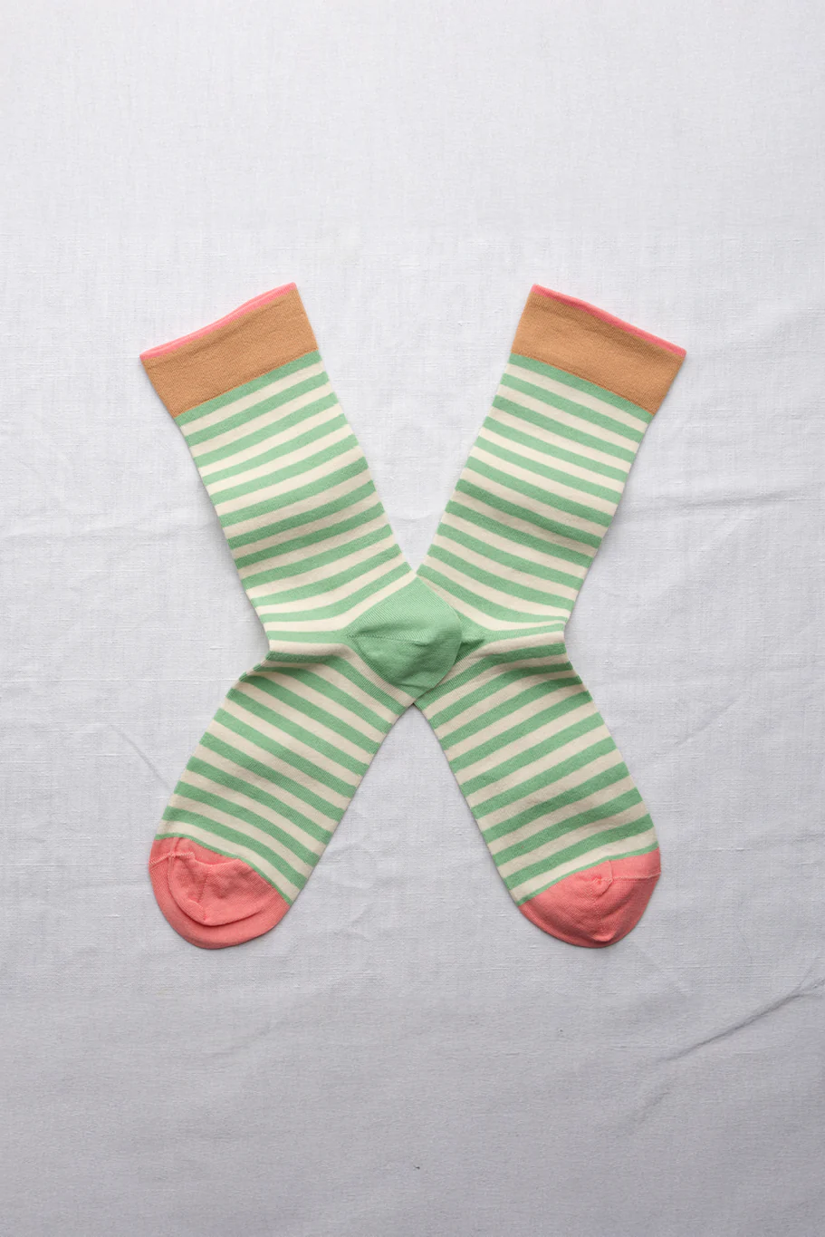 Bonne Maison Socks - Rayure Lichen