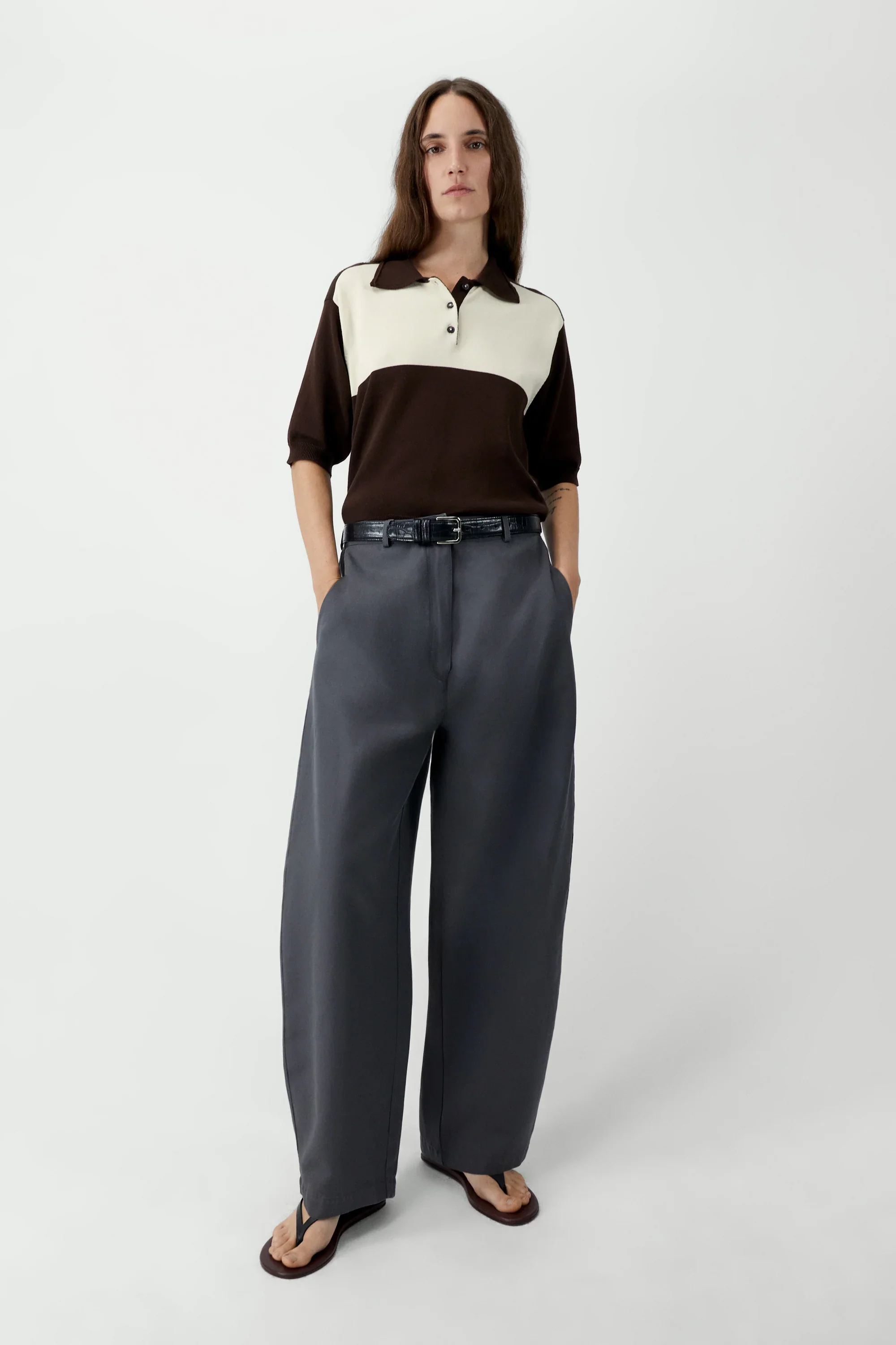 Cordera - Cotton & Linen Curved Pants - Image 2