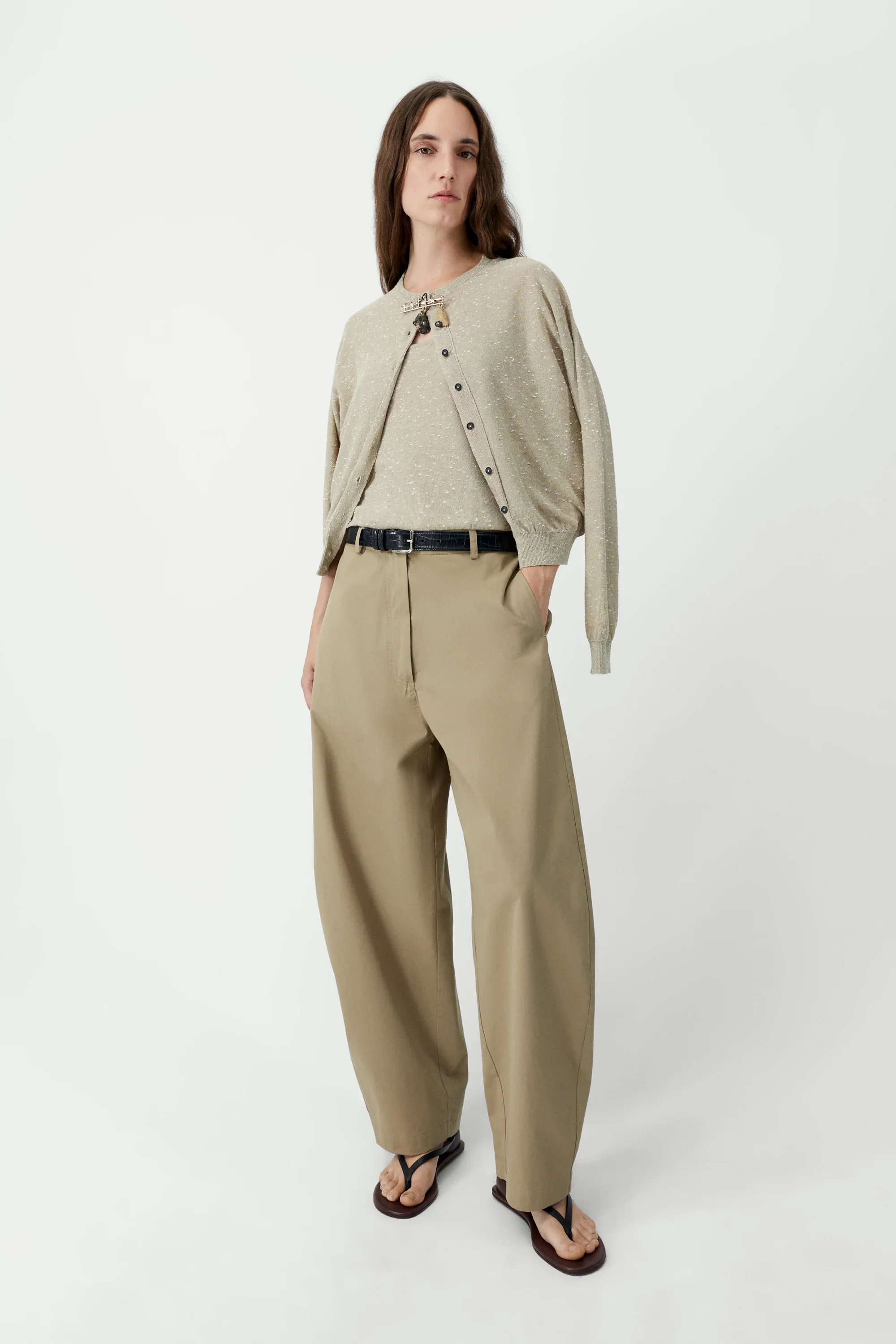 Cordera - Linen & Cotton Flecked Cardigan