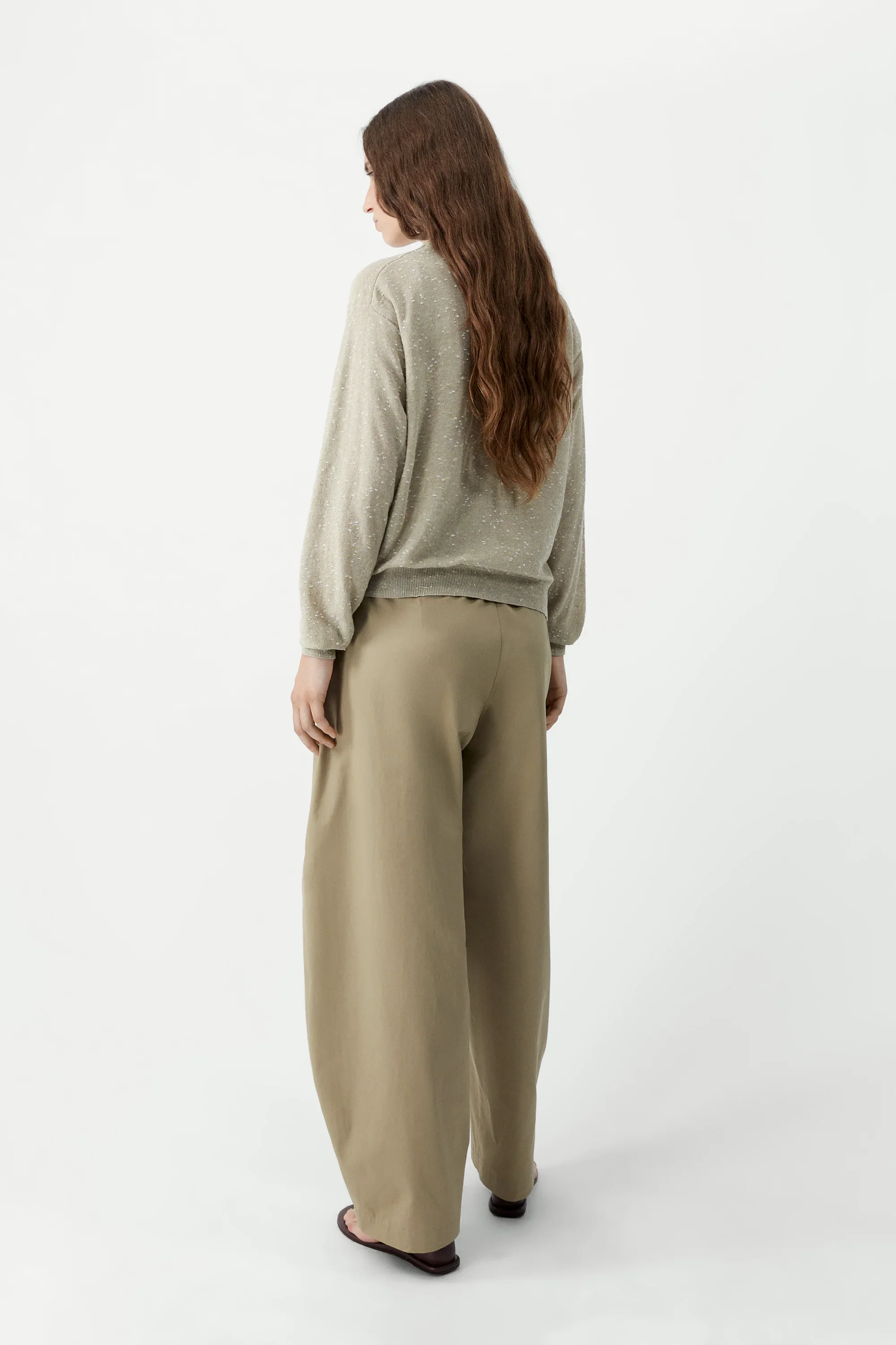 Cordera - Linen & Cotton Flecked Cardigan - Image 3
