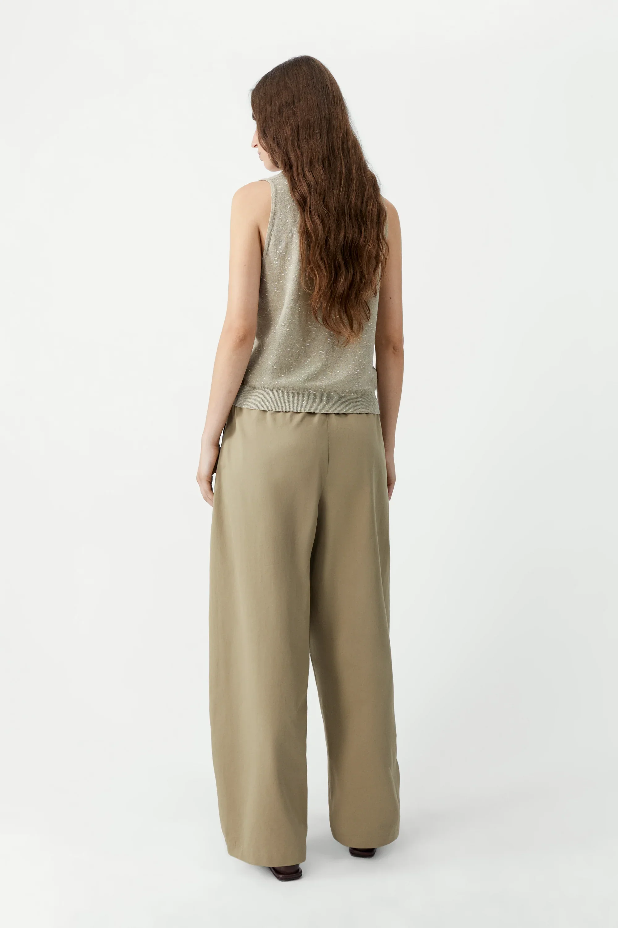 Cordera - Linen & Cotton Flecked Tank Top - Image 3