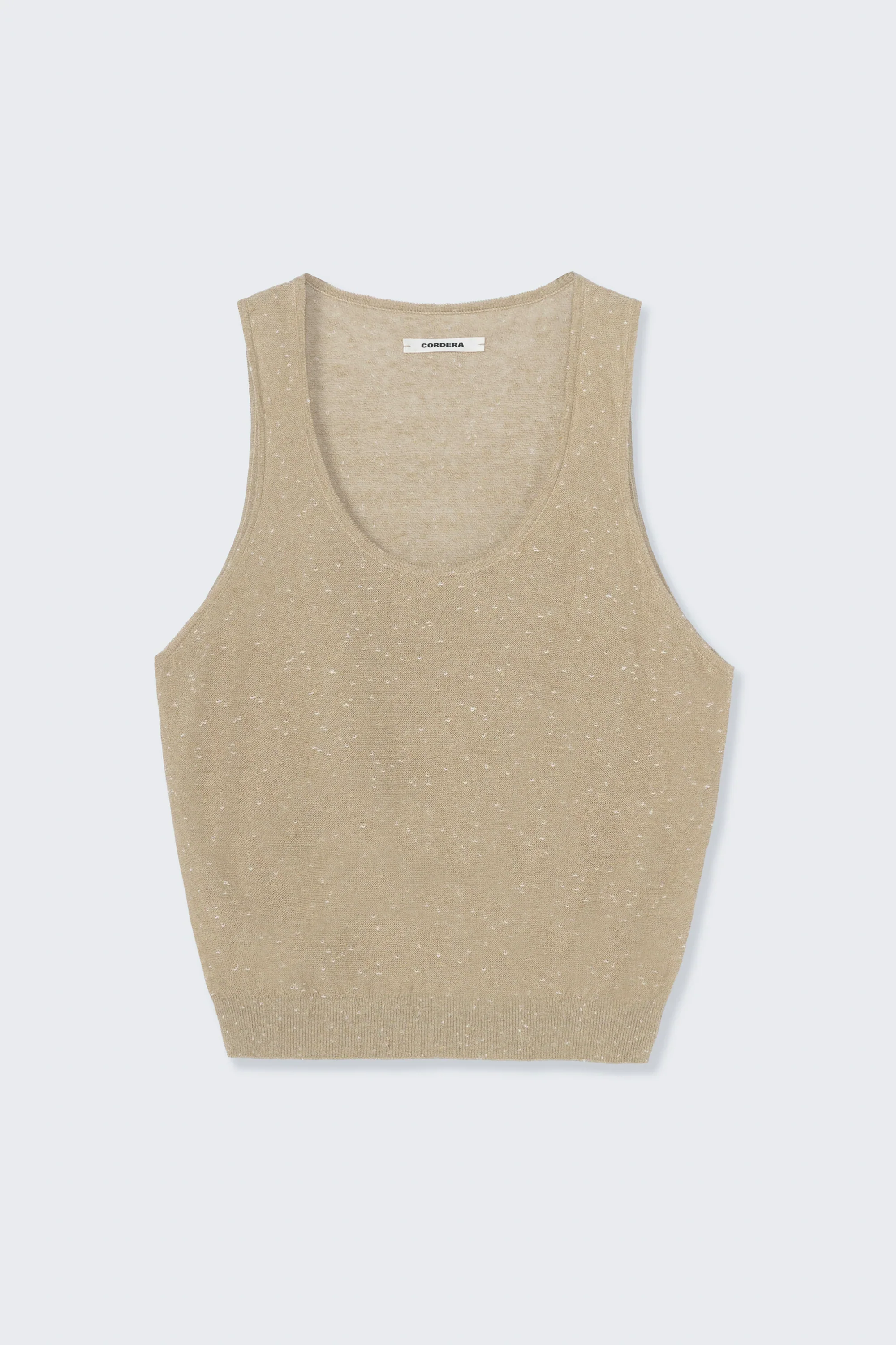 Cordera - Linen & Cotton Flecked Tank Top - Image 4