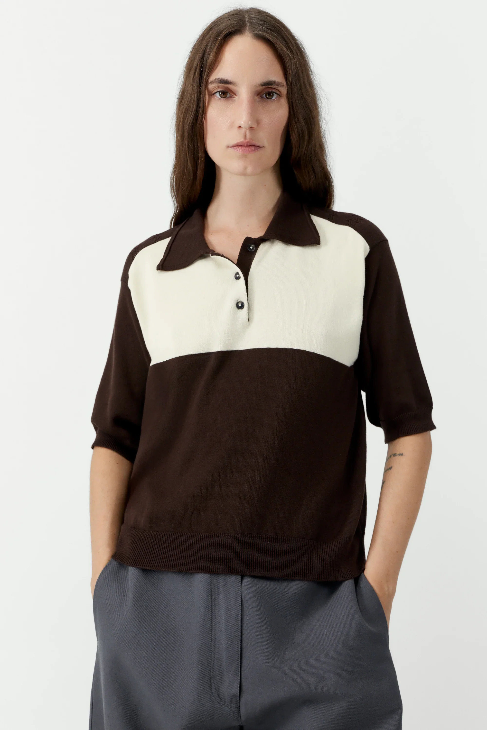 Cordera - Organic Cotton Colorblock Polo - Image 2