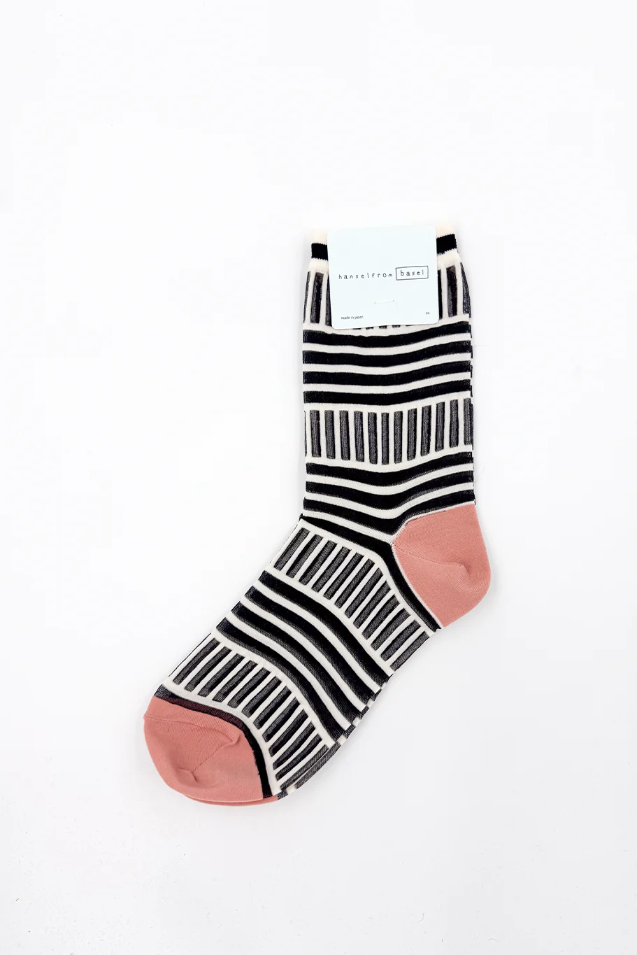 Hansel from Basel - Tulle Mix Stripe Sheer Crew Sock