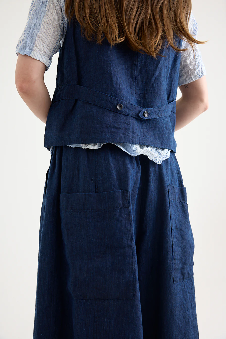 Pas De Calais - Yarn Dye Oxford Vest - Image 5