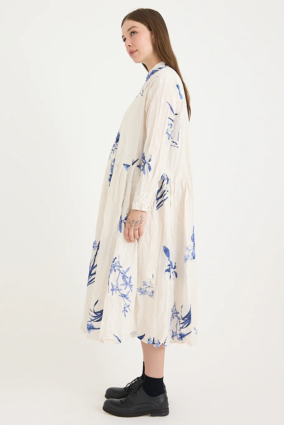 Pas De Calais - Japonism Flower Print Dress - Image 3