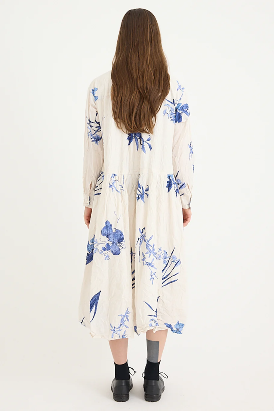 Pas De Calais - Japonism Flower Print Dress - Image 4