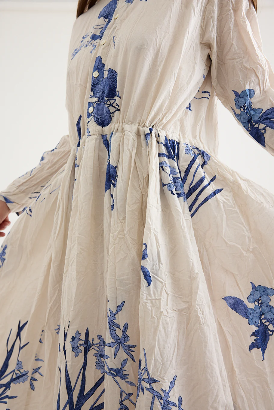 Pas De Calais - Japonism Flower Print Dress - Image 7