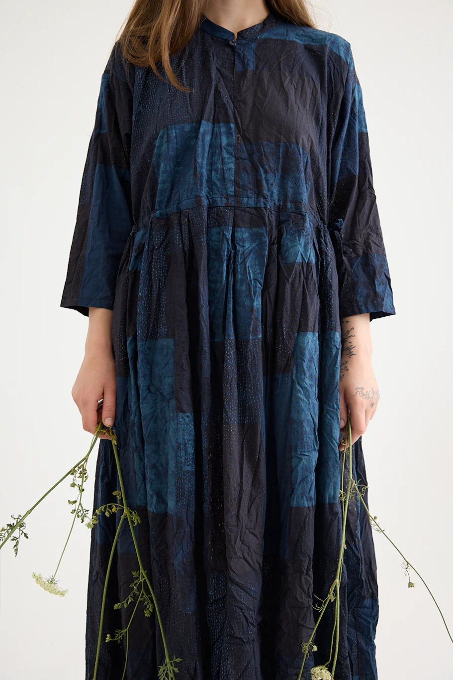 Pas De Calais - Tsugihagi Print Dress - Image 2