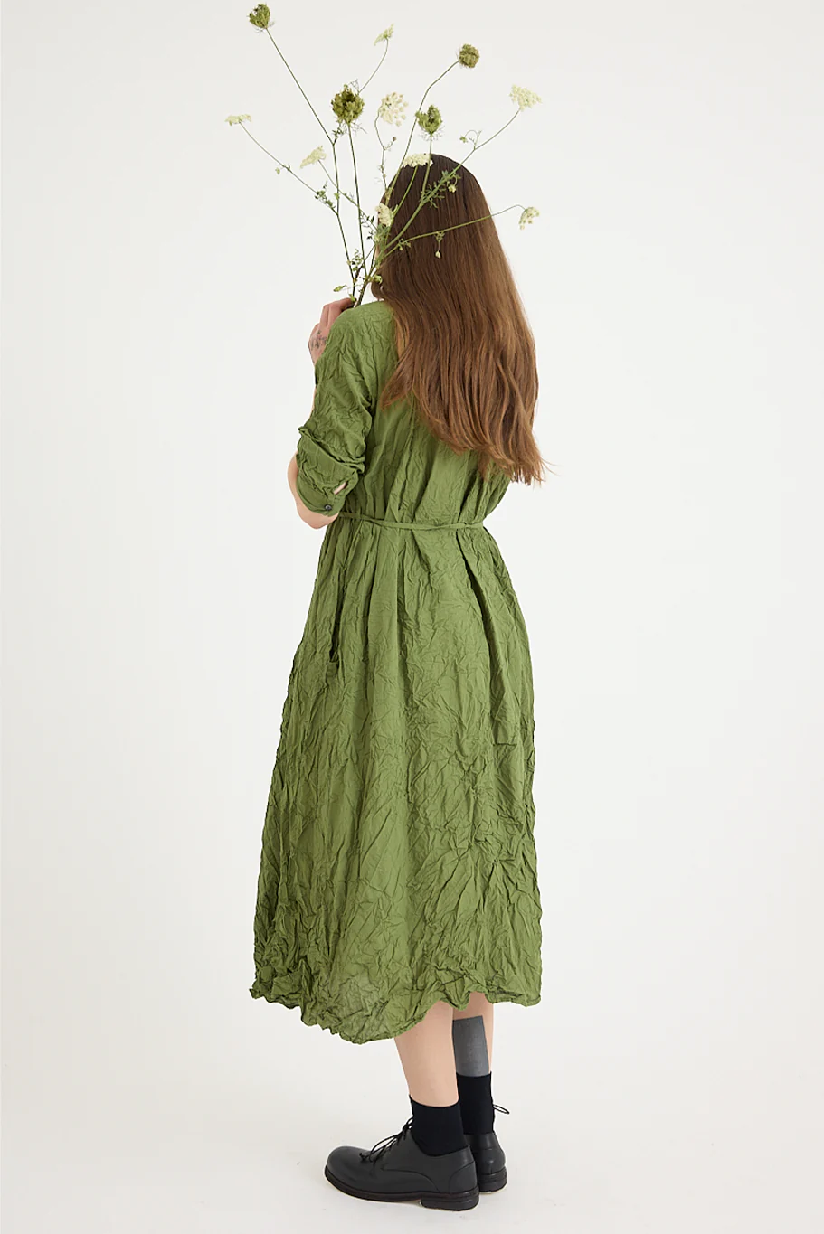 Pas De Calais - Washed Cotton Crinkle Dress - Image 4