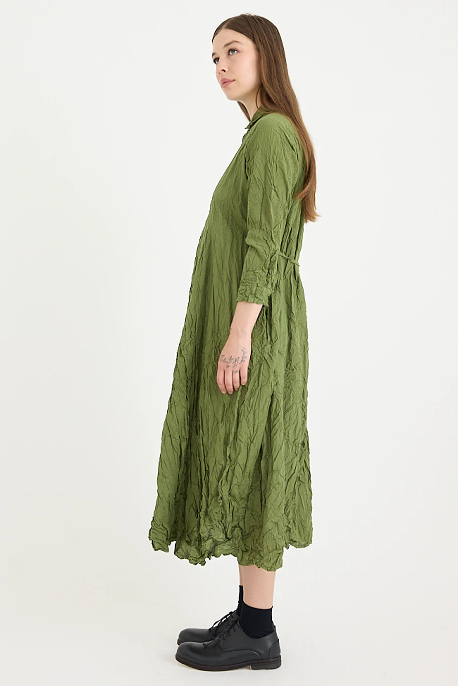 Pas De Calais - Washed Cotton Crinkle Dress - Image 7