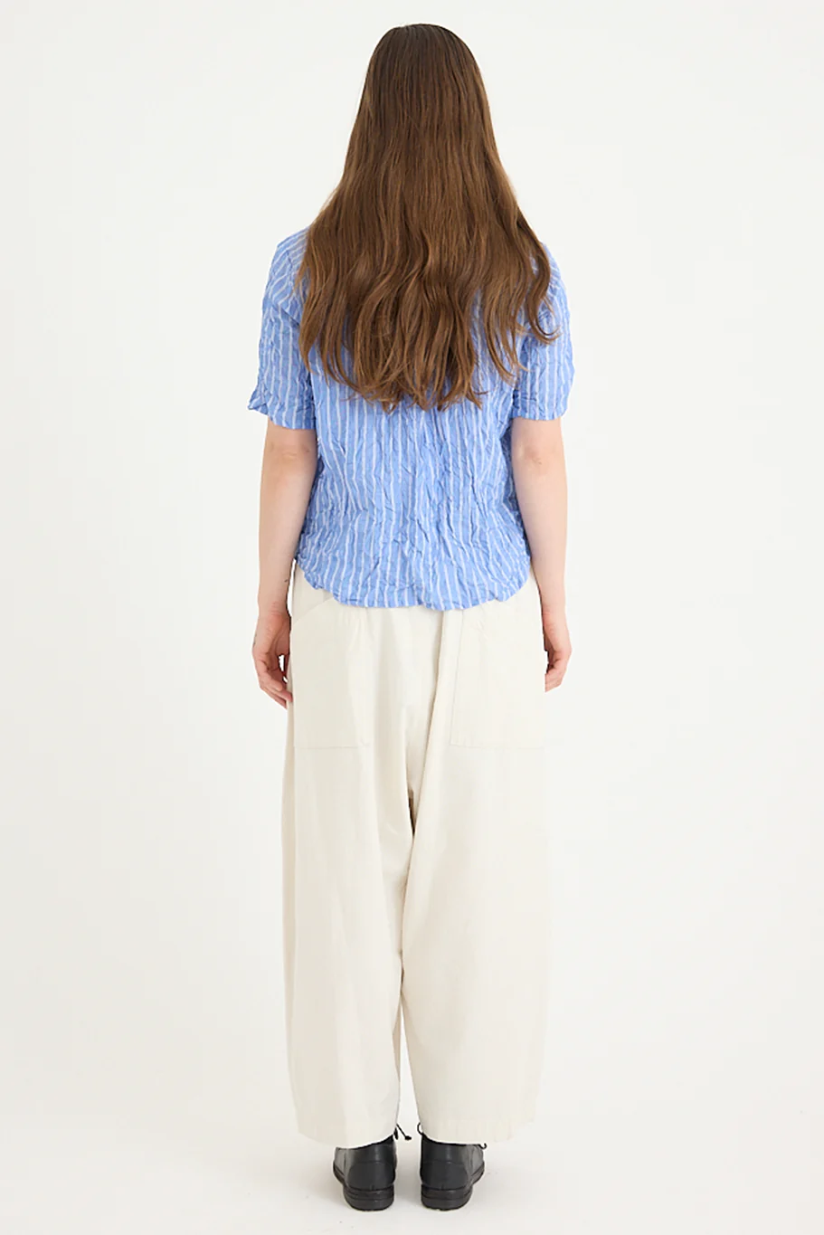 Pas De Calais - Yarn Dye Oxford Relax Pants - Image 13