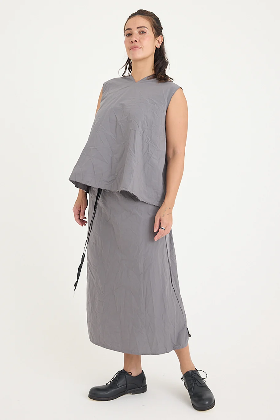 SCHA - Pleated Back Twisted Skirt - Image 2