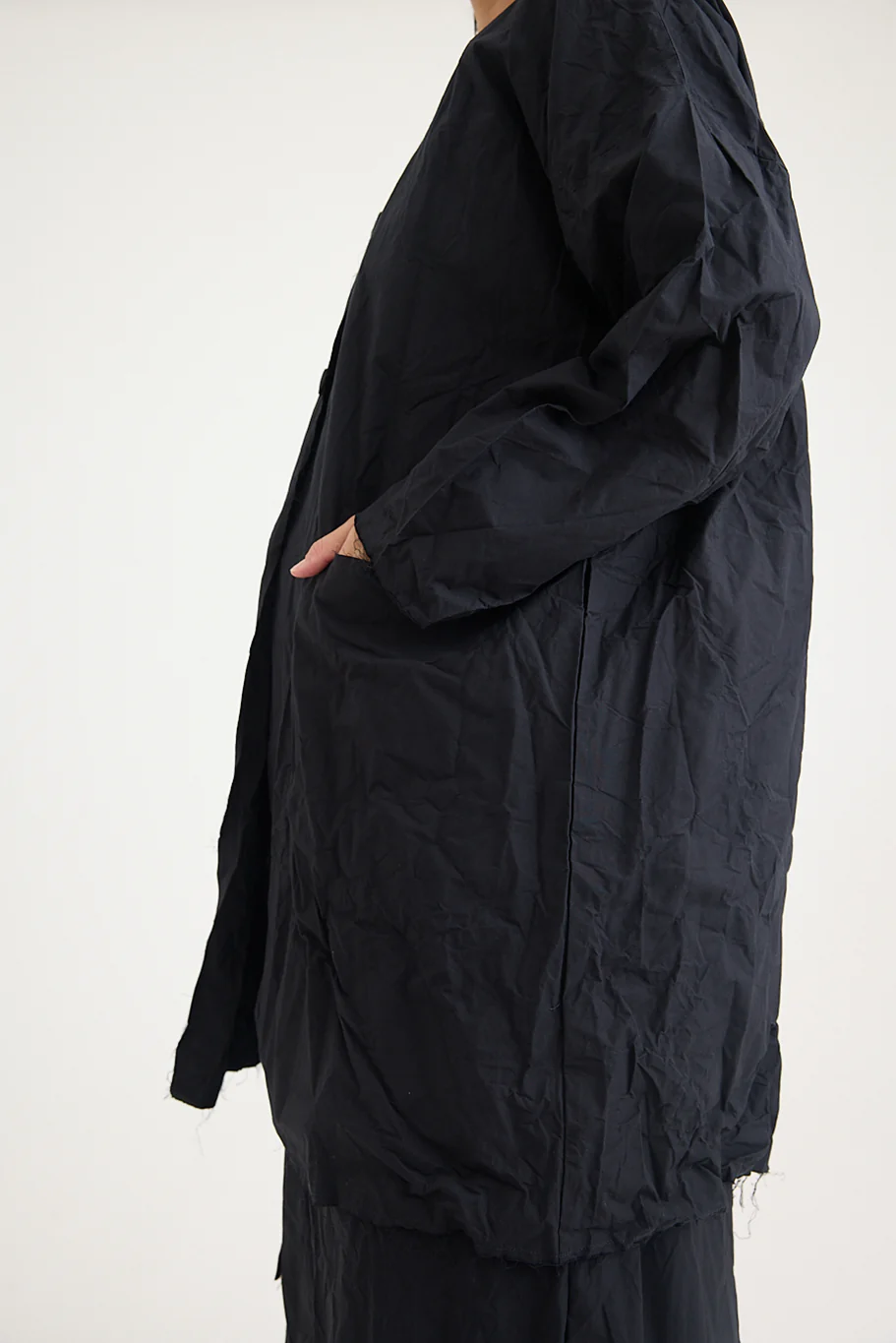 SCHA - "4B-OE" Button Down Volume Coat - Image 3