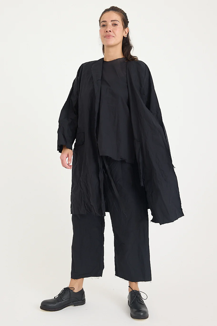 SCHA - "4B-OE" Button Down Volume Coat - Image 4