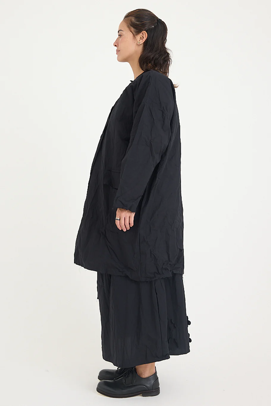 SCHA - "4B-OE" Button Down Volume Coat - Image 6