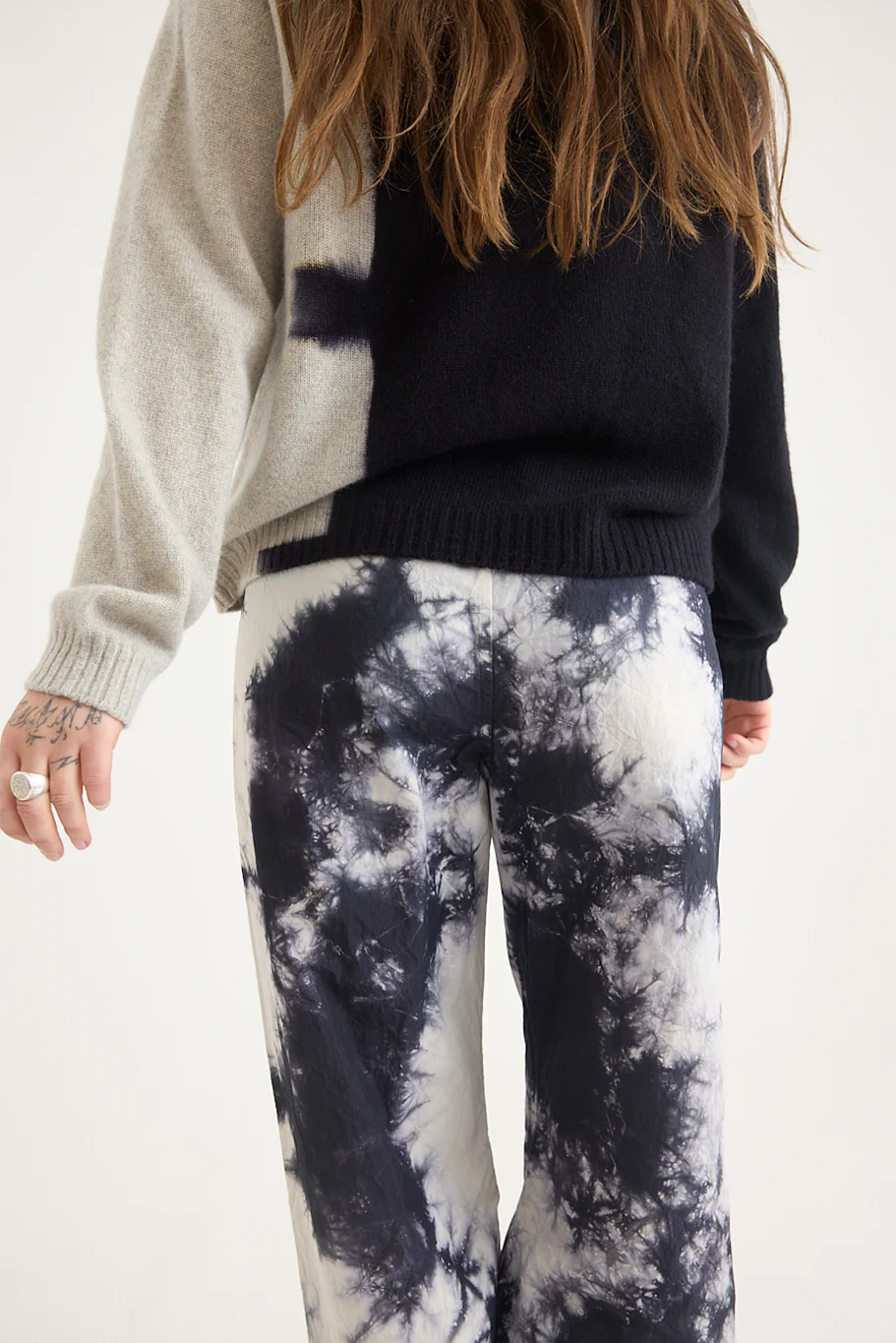 Suzusan - Cashmere Seamless Pullover - Bridge Shibori - Image 3