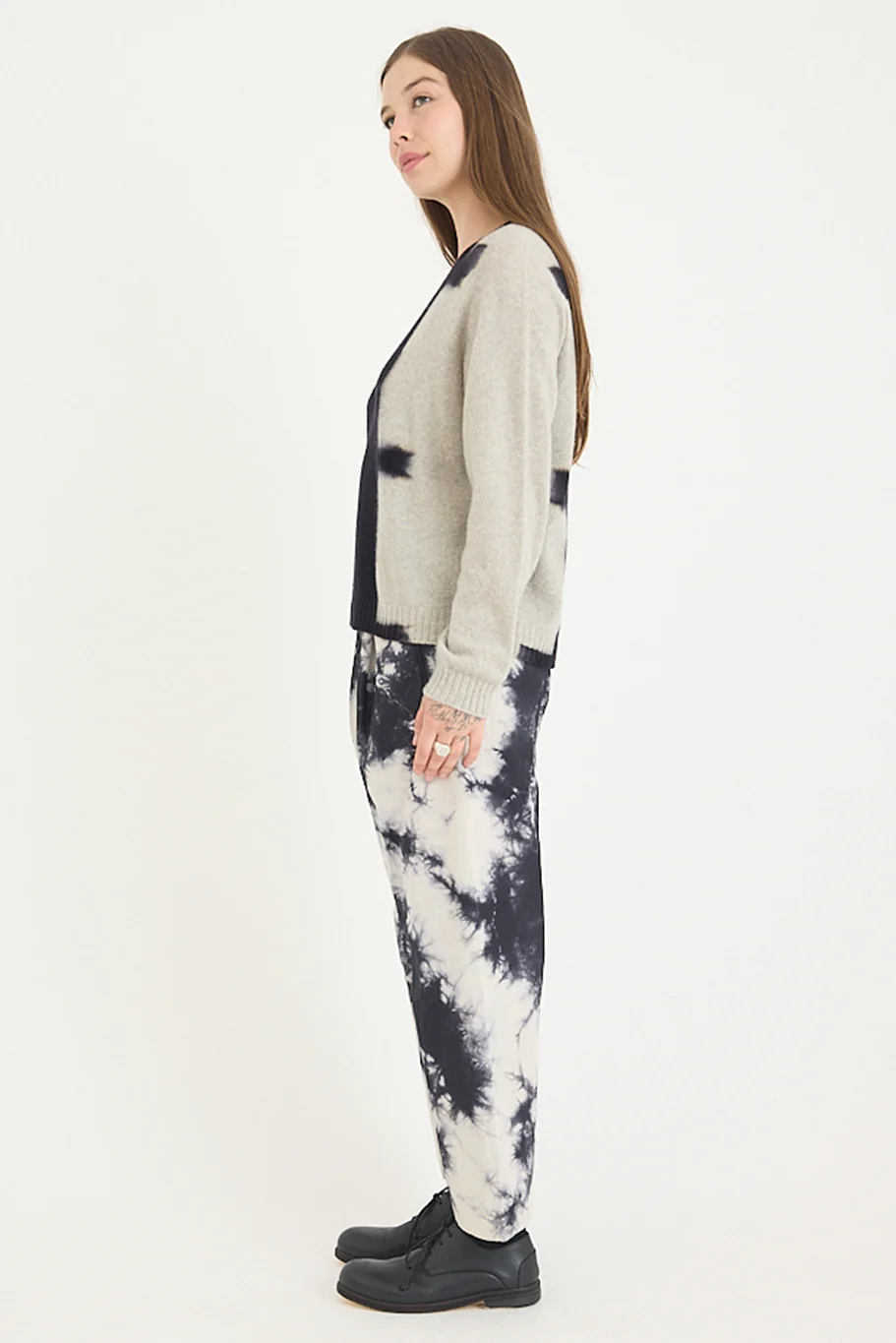 Suzusan - Cashmere Seamless Pullover - Bridge Shibori - Image 4