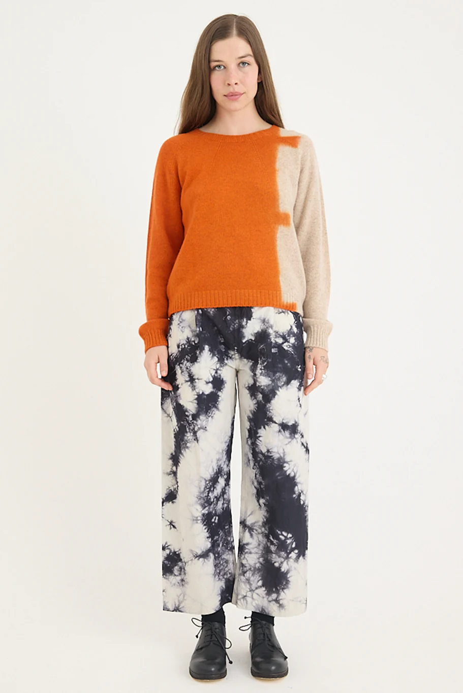 Suzusan - Cashmere Seamless Pullover - Bridge Shibori - Image 6