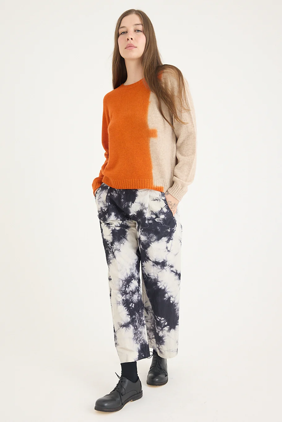 Suzusan - Cashmere Seamless Pullover - Bridge Shibori - Image 7