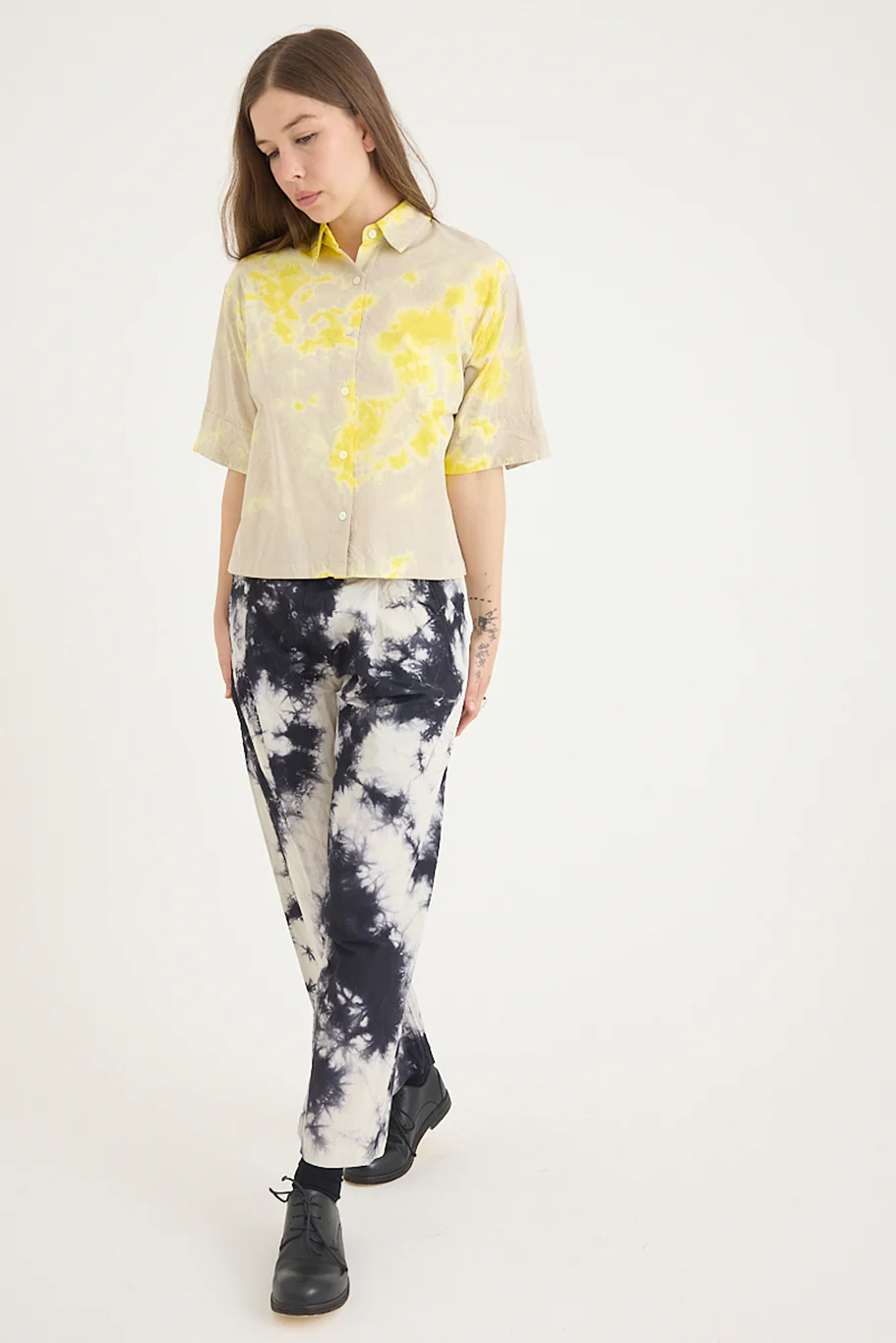 Suzusan - Cotton Nylon Wide Single-Seam Pants - Image 3
