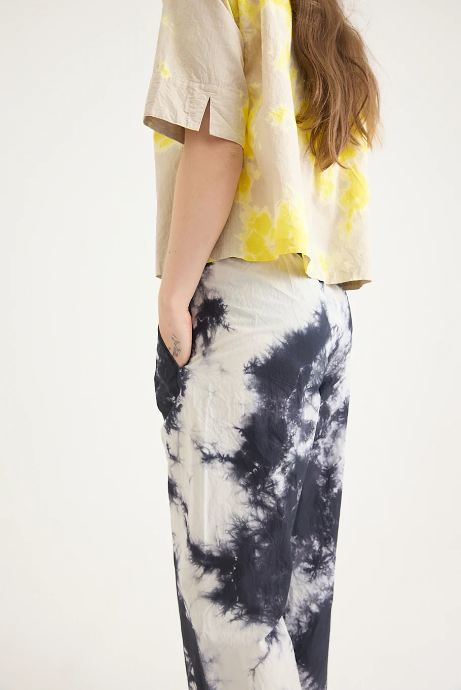 Suzusan - Cotton Nylon Wide Single-Seam Pants - Image 5