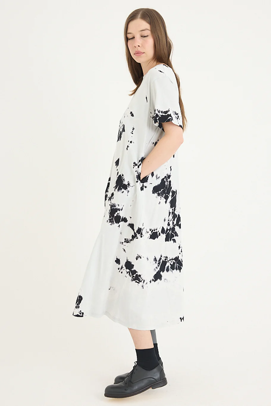 Suzusan - Giza Cotton Jersey Half Sleeve Dress - Image 4